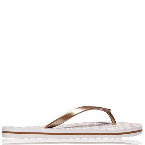 michael kors eva flip flops|Michael Kors high heel sandals.